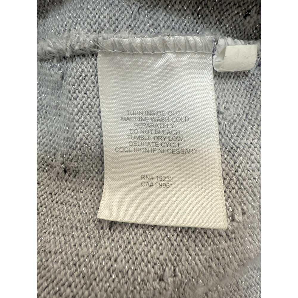 Alfred Dunner Woman Sweater Top Gray Sparkle Knit Short Sleeve Size 2X - Picture 10 of 10
